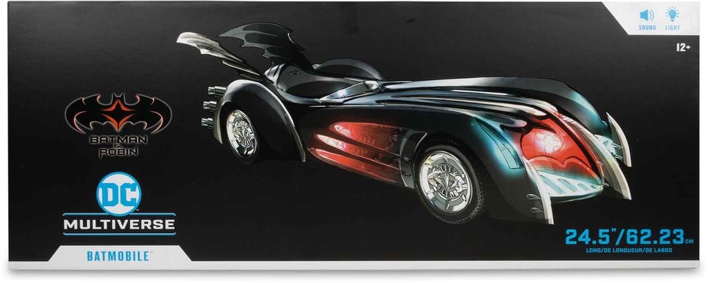 McFarlane Toys DC Multiverse Batmobile Vehicle (Batman & Robin) Lights & Sound by McFarlane Toys | Sensales