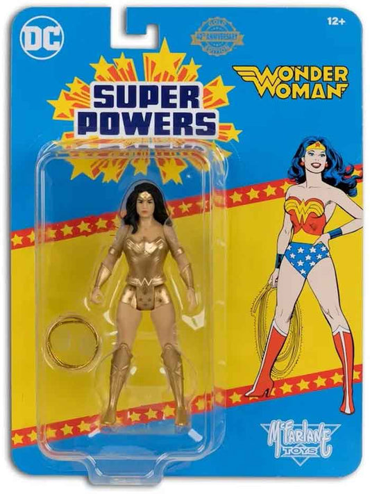 McFarlane Toys DC Super Powers Wonder Woman Gold Platinum Edition 4" Action Figure by McFarlane Toys | Sensales