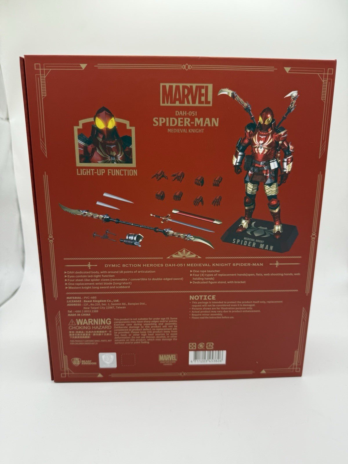 Medieval Knight Spider - Man DAH - 051 Dynamic Action Heroes Figure BEAST KINGDOM by Marvel | Sensales