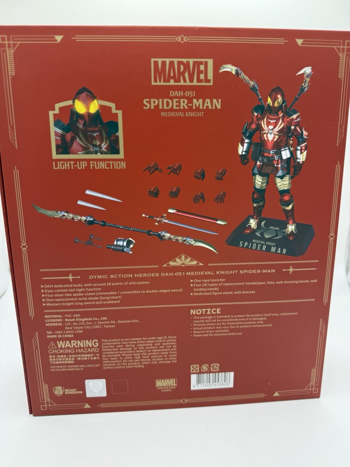 Medieval Knight Spider - Man DAH - 051 Dynamic Action Heroes Figure BEAST KINGDOM by Marvel | Sensales