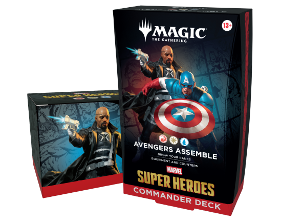 Magic: The Gathering Marvel Super Heroes Commander Deck - Avengers Assemble box art