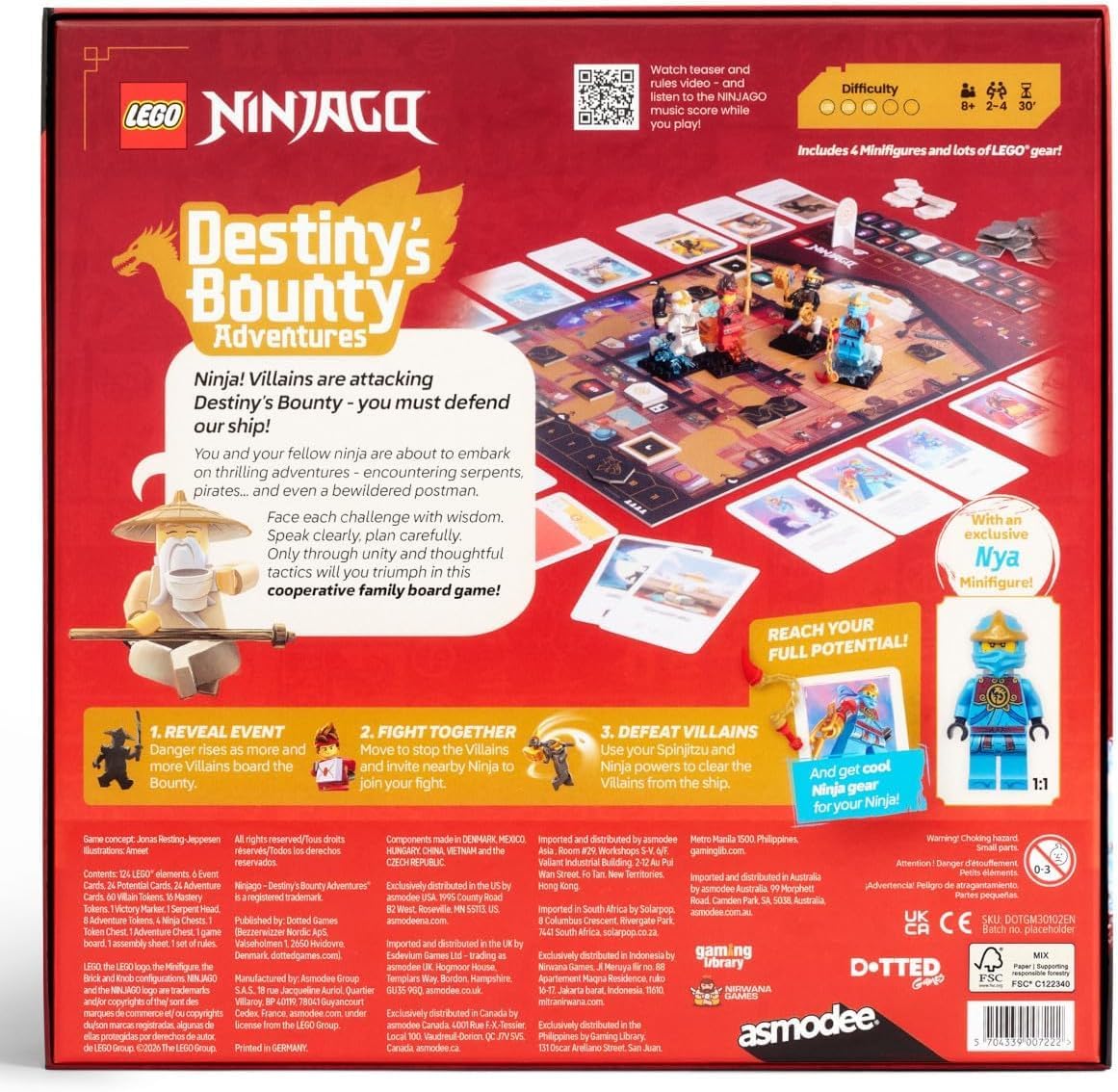 Ninjago Destiny’s Bounty Adventures Board Game by dotted games | Sensales