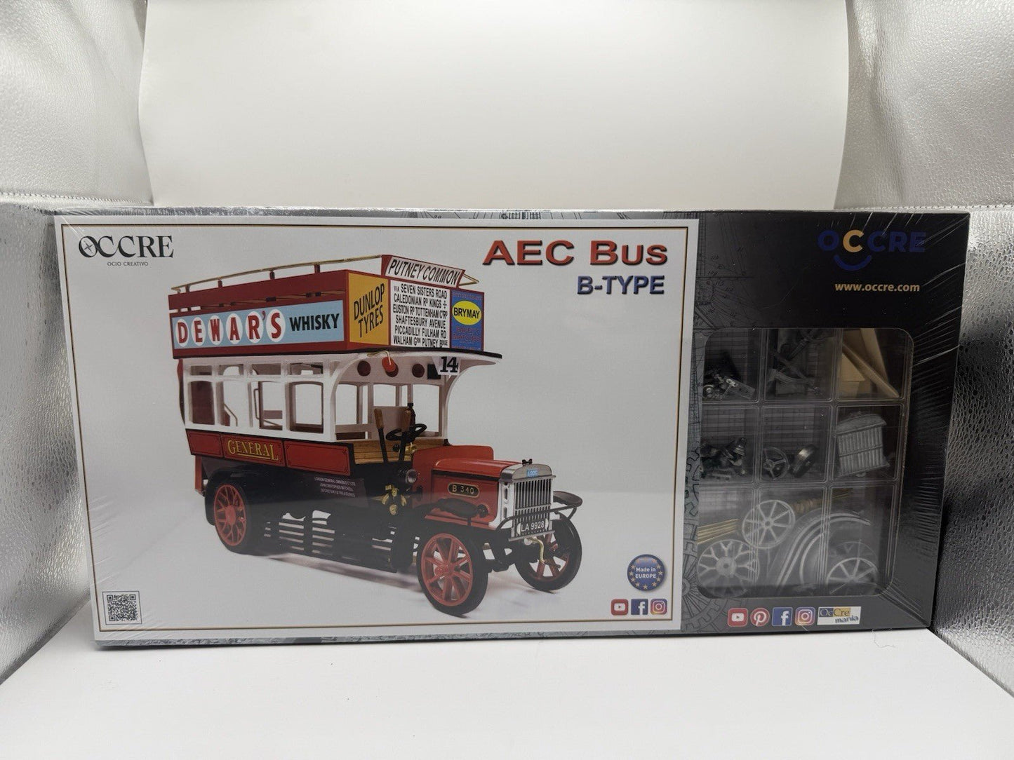 Occre AEC Bus B - Type 1:24 Scale Model Kit by OcCre | Sensales