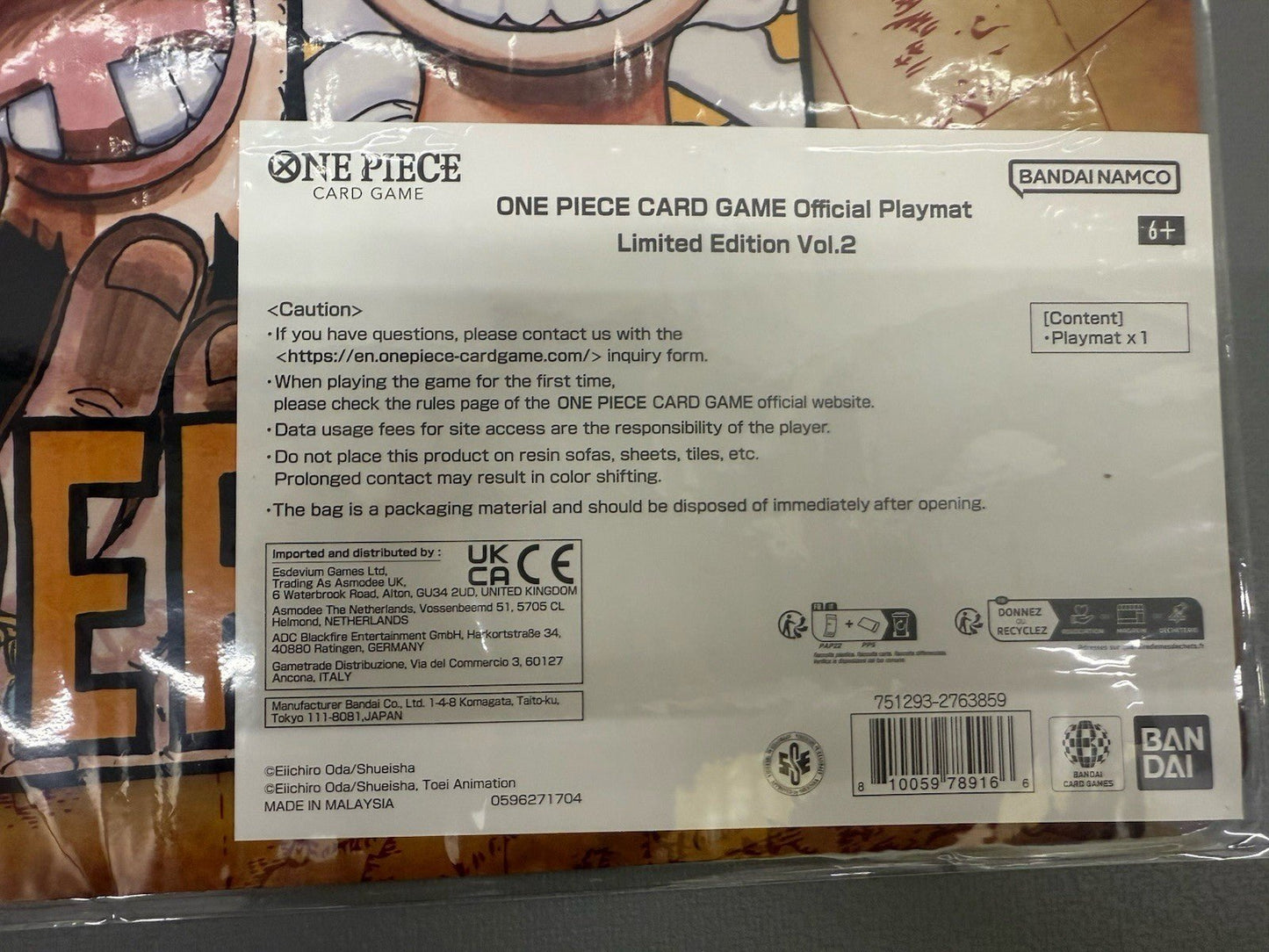 One Piece Limited Edition Volume 2 Four Emperors Playmat BANDAI by Sensales | Sensales