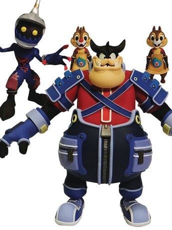 Kingdom Hearts Select Soldier, Pete, Chip & Dale figures