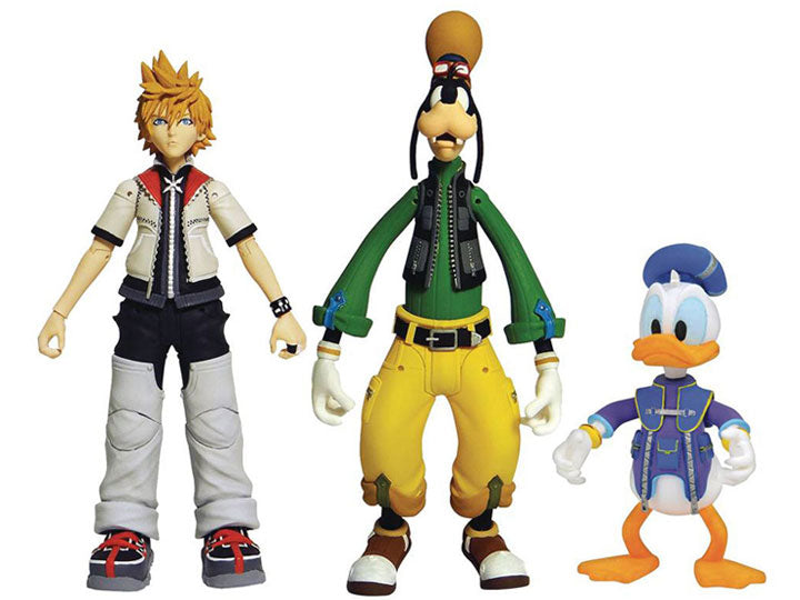 Kingdom Hearts Select Roxas, Donald Duck & Goofy packaging