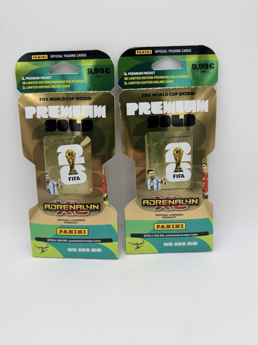 Panini Adrenalyn XL FIFA World Cup Trading Card 2026 Premium Gold pack X2 by Panini | Sensales
