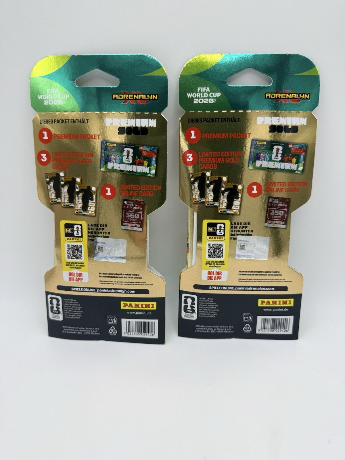 Panini Adrenalyn XL FIFA World Cup Trading Card 2026 Premium Gold pack X2 by Panini | Sensales