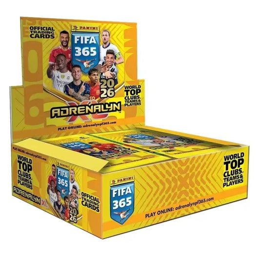 Panini FIFA 365 2026 Adrenalyn XL Soccer Trading Cards Booster Box (24 Packs) by Panini | Sensales