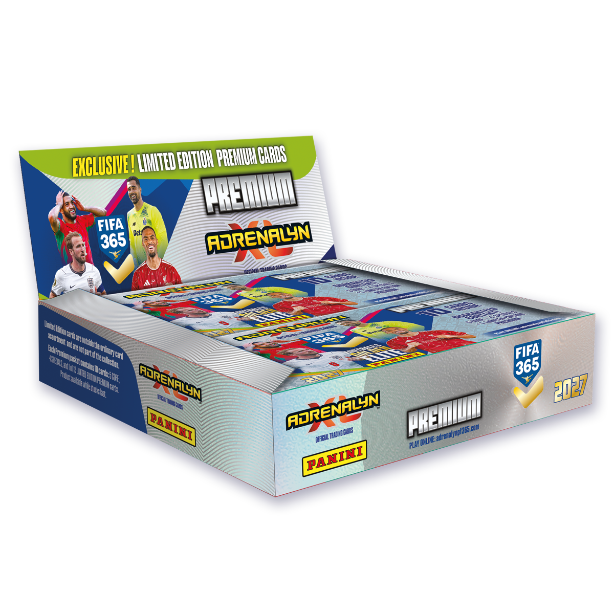 Panini FIFA 365 Adrenalyn XL 2027 Trading Cards Premium Flow Pack Display (10) by Panini | Sensales