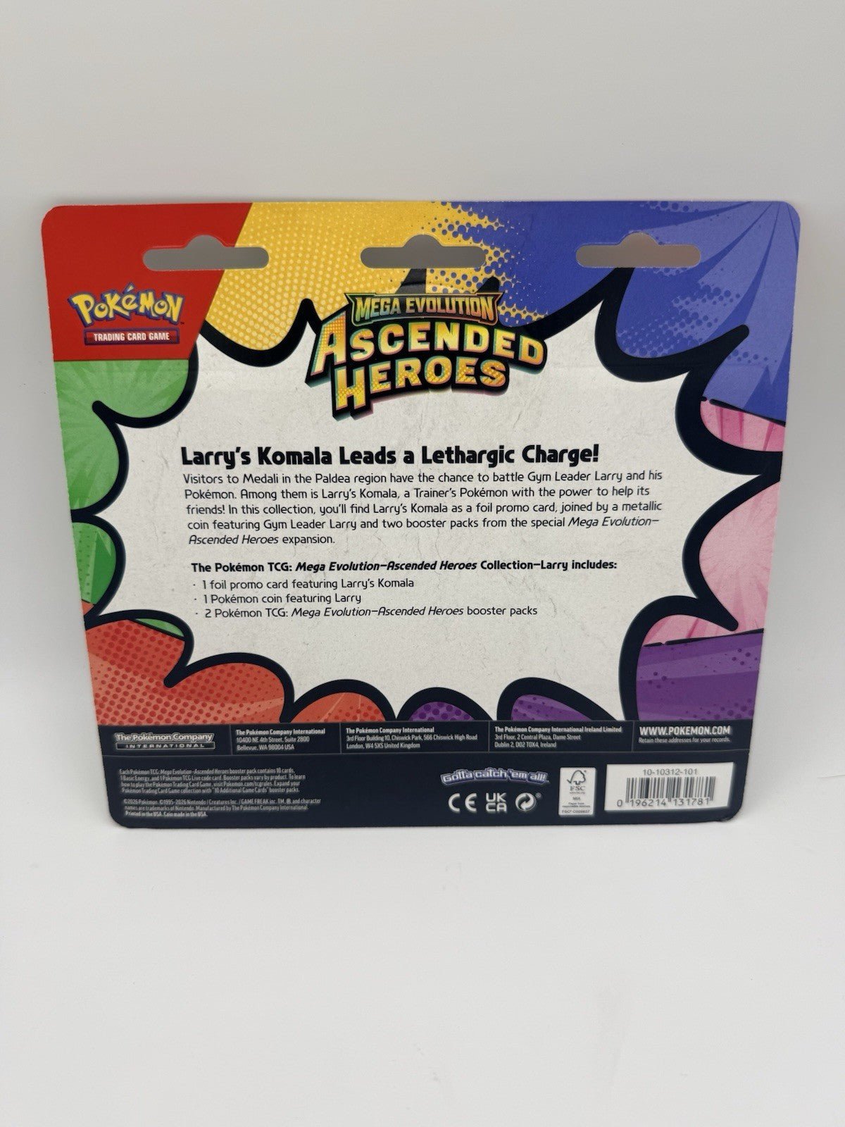 Pokemon Mega Evolution: Ascended Heroes 2 - Pack Blister Collection (LARRY) - NEW by Sensales | Sensales