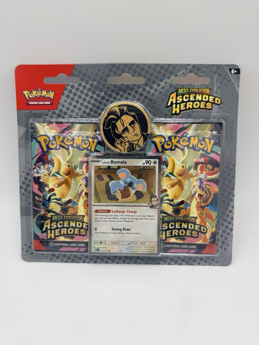 Pokemon Mega Evolution: Ascended Heroes 2 - Pack Blister Collection (LARRY) - NEW by Sensales | Sensales