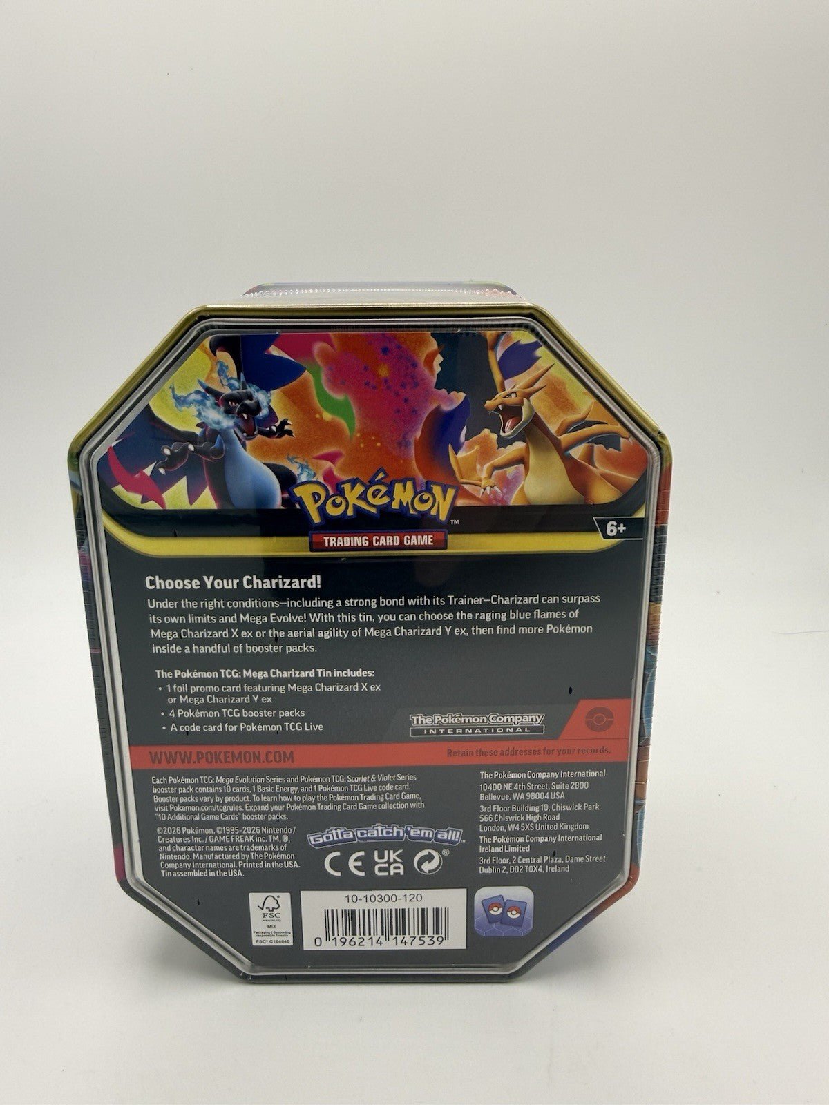 Pokémon TCG: Mega Charizard Tin - X NEW by Sensales | Sensales