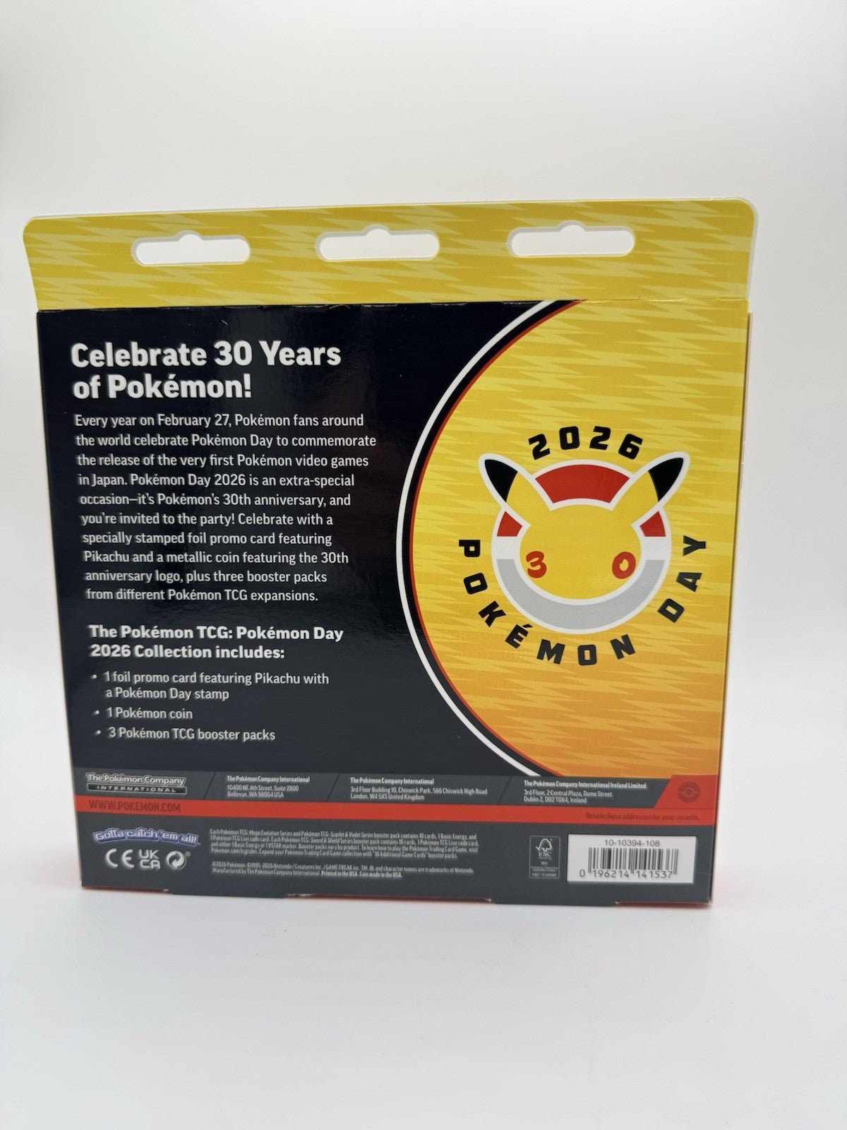 Pokemon TCG Pokemon Day 2026 Collection Box, Brand New & Factory Sealed IN STOCK by Sensales | Sensales