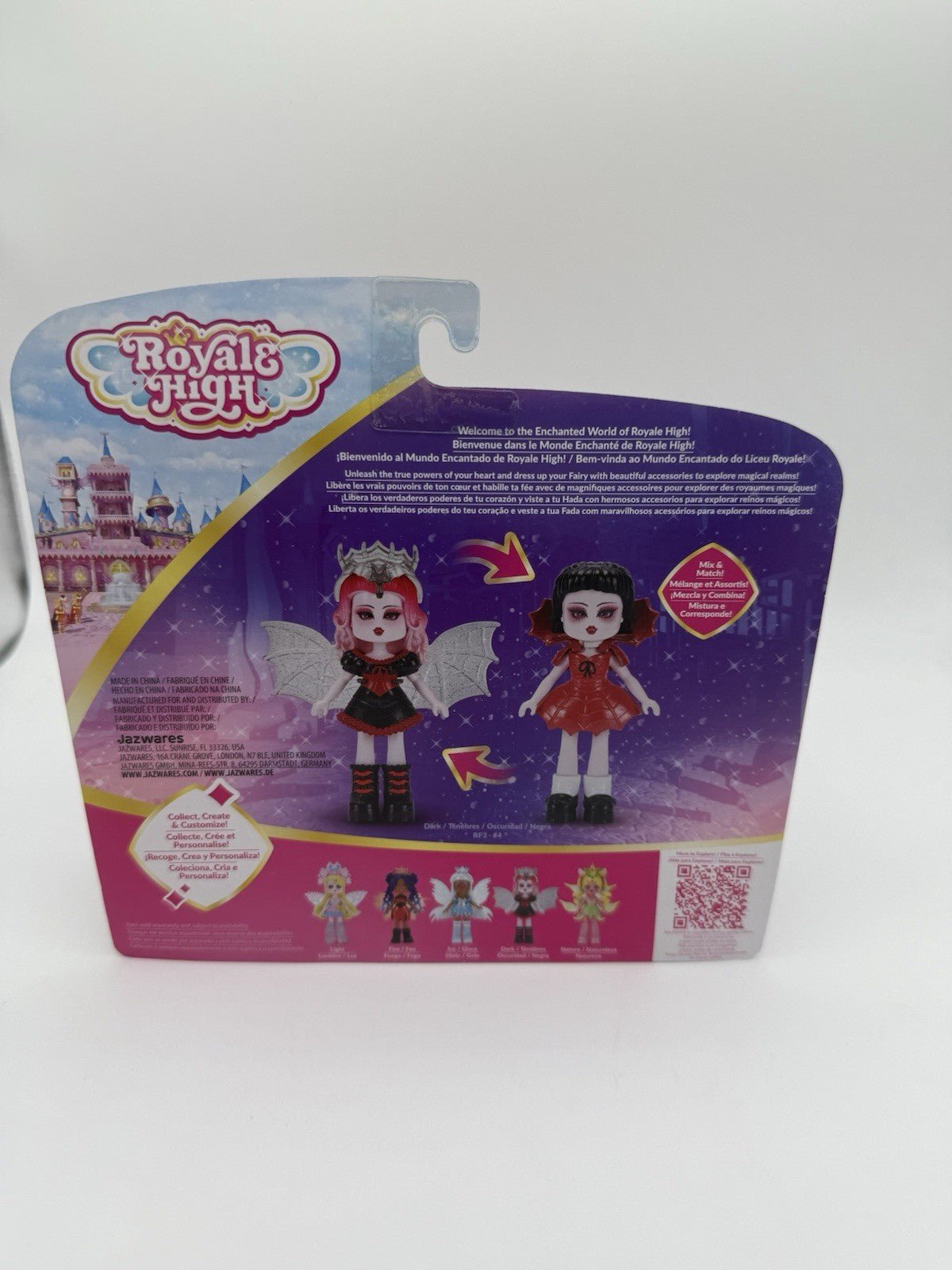 Royale High Dark Fairy Figure Doll Series 1 With Code by Royale High | Sensales