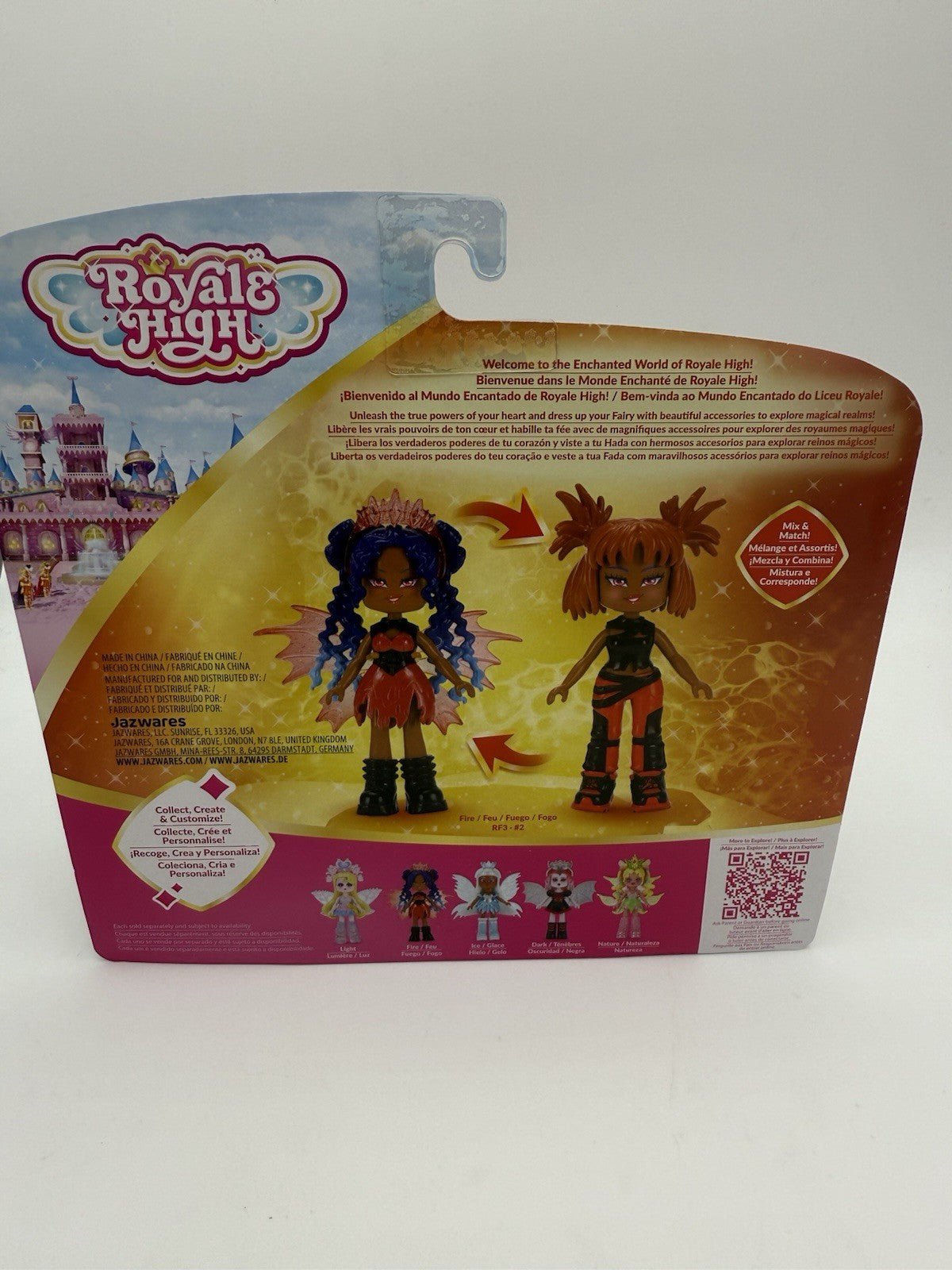 Royale High Fire Fairy Figure Doll Series 1 With Code by Royale High | Sensales