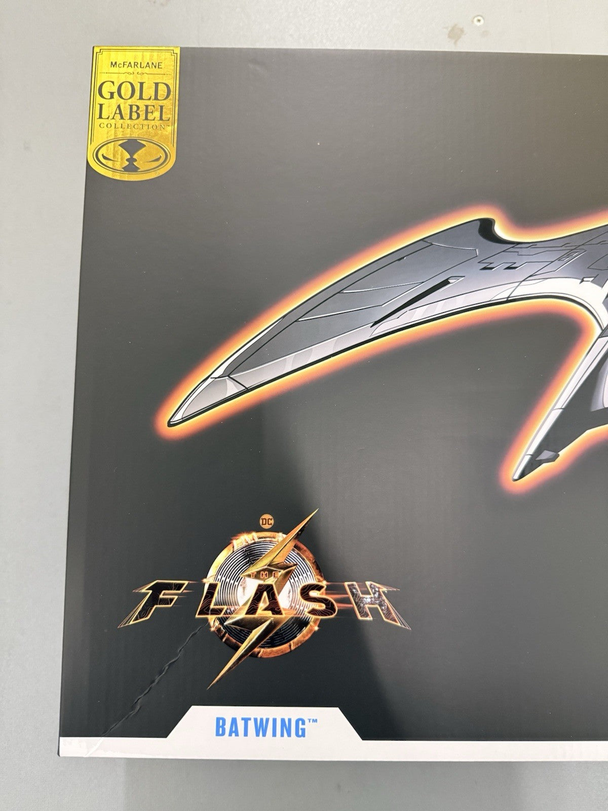 Batwing Gold Label vehicle in box, angle 2
