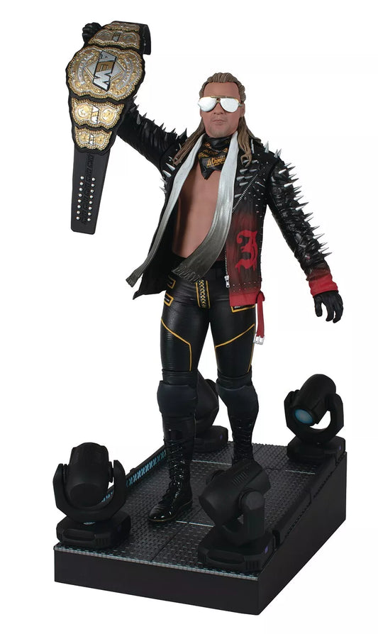 AEW CHRIS JERICHO GALLERY 10" DIORAMA PVC STATUE ADULT COLLECTIBLE AGE14+