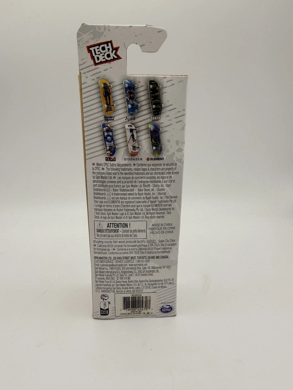Tech Deck Performance Series Wood Finger Board - BAKER -