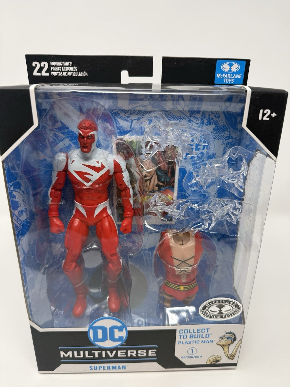 Superman JLA Platinum Edition figure in box
