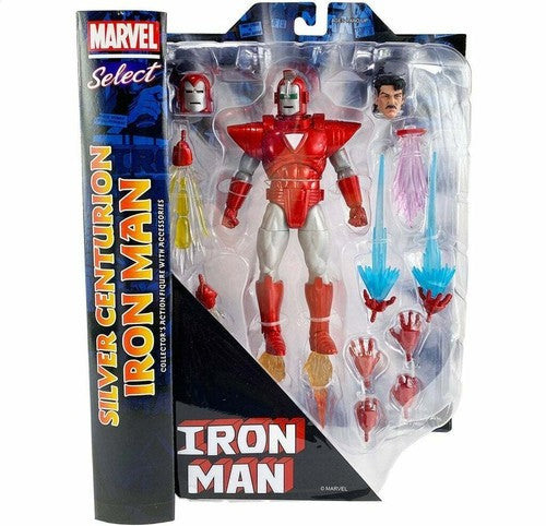 Marvel Select: Silver Centurion Iron Man Action Figure - Diamond Select Toys