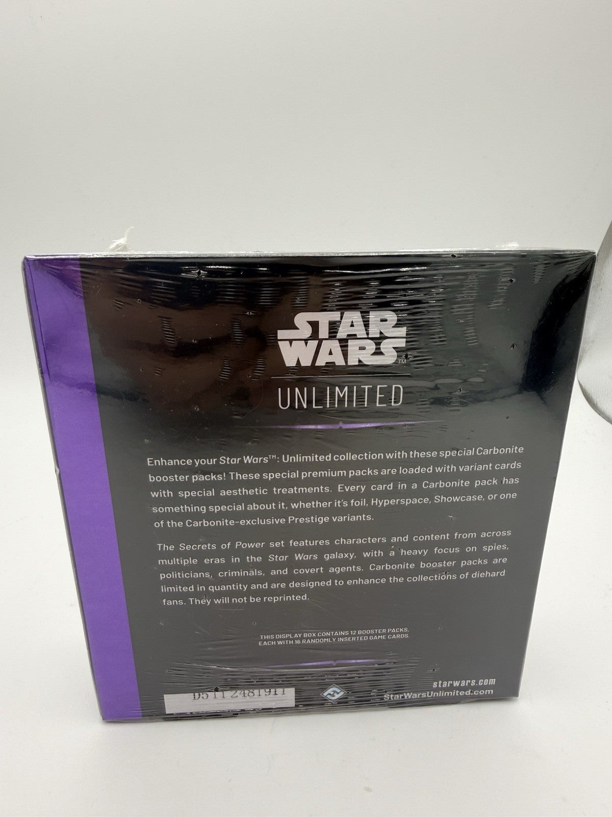 Star Wars: Unlimited - Secrets of Power Carbonite Booster Display (12 Packs) by Sensales | Sensales