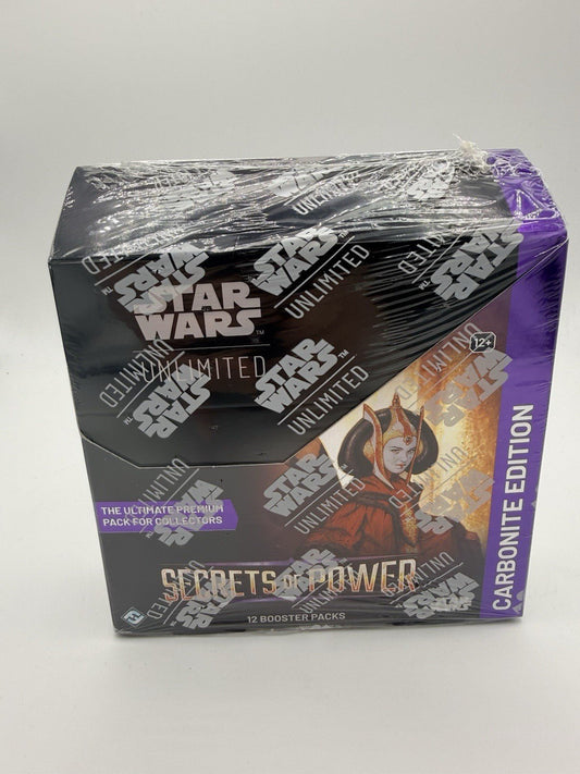 Star Wars: Unlimited - Secrets of Power Carbonite Booster Display (12 Packs) by Sensales | Sensales