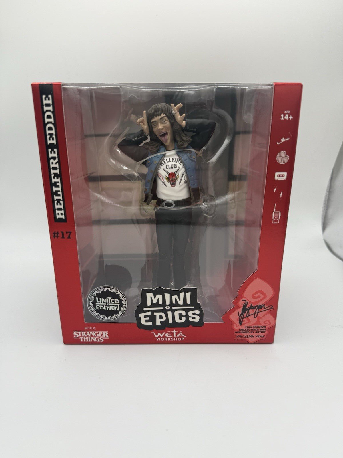Stranger Things Hellfire Eddie 17 Weta Workshop Mini Epics Limited Edition by WETA WORKSHOP | Sensales