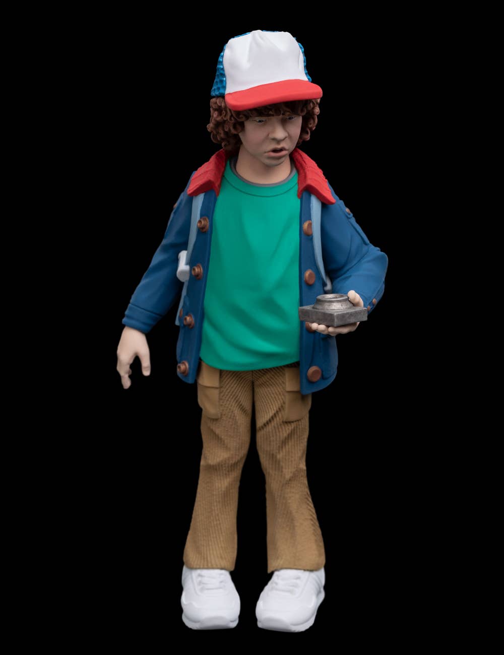 Weta Workshop Dustin the Pathfinder Mini Epics vinyl figure holding a compass