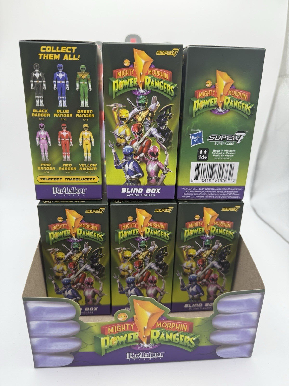 Super7 Mighty Morphin Power Rangers Blind Box Wave 01 - Blind Box Flat - Set ... by Super7 | Sensales