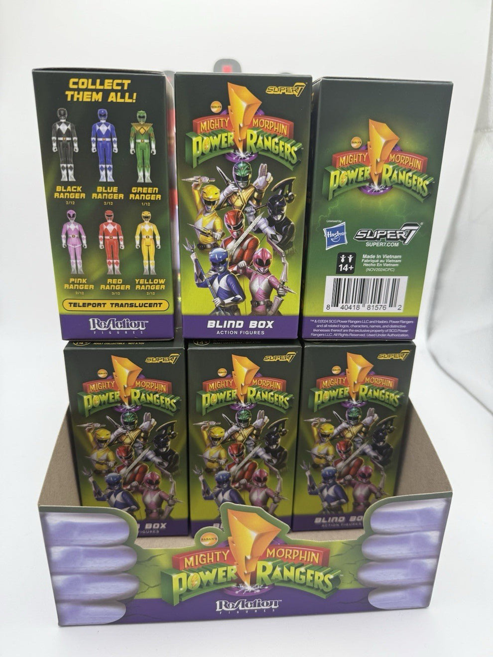 Super7 Mighty Morphin Power Rangers Blind Box Wave 01 - Blind Box Flat ...