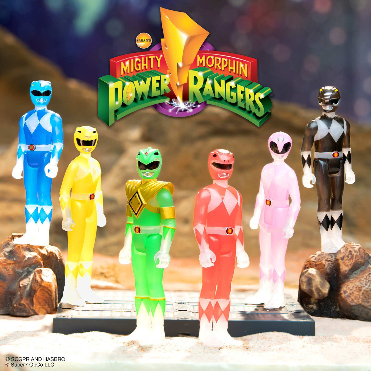 Super7 Mighty Morphin Power Rangers ReAction Blind Box Figure Wave 1 by Super7 | Sensales