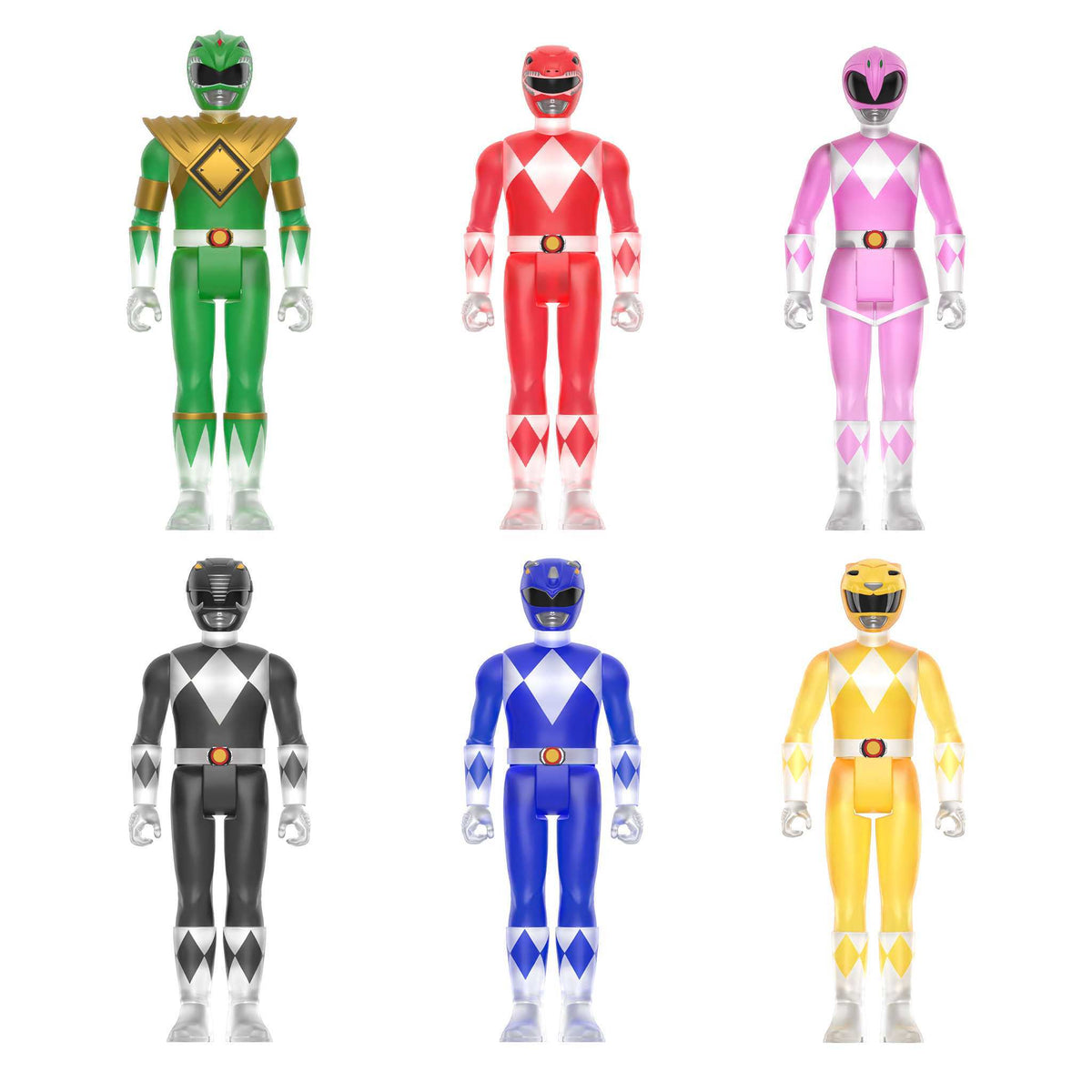 Super7 Mighty Morphin Power Rangers ReAction Blind Box Figure Wave 1 by Super7 | Sensales