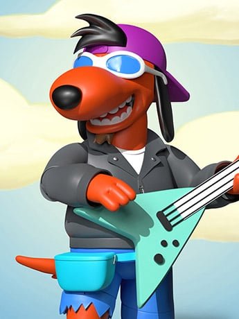 Super7 The Simpsons ULTIMATES! Wave 1 Poochie 7" Action Figure by Super7 | Sensales