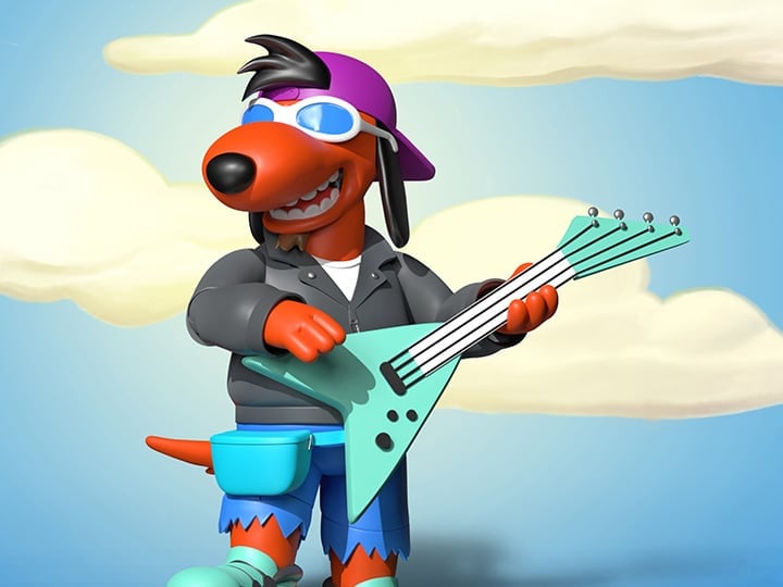 Super7 The Simpsons ULTIMATES! Wave 1 Poochie 7" Action Figure by Super7 | Sensales