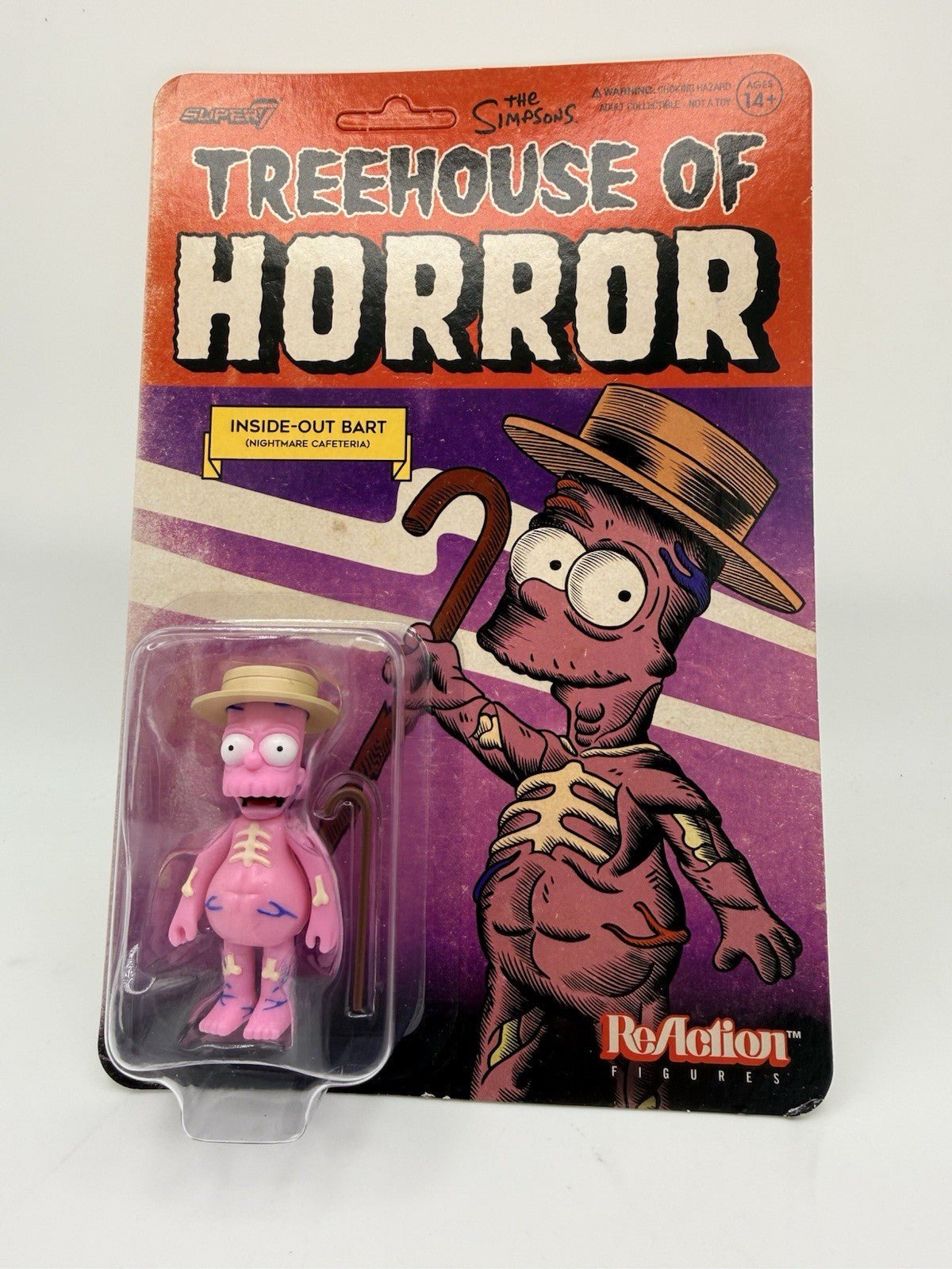 The Simpsons - Treehouse of Horror ReAction Action Figure : Inside - Out Bart by Super7 | Sensales