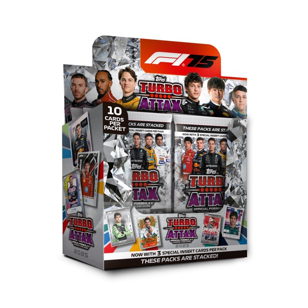 Topps Formula 1 2025 Turbo Attax 24 pack Box + Starter Pack Album (260 Cards) by Topps | Sensales