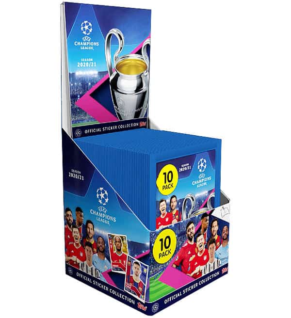Topps UEFA Champions League 2020/21 Sticker Collection Box (30 Packets) by Topps | Sensales
