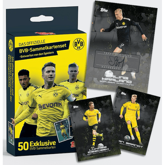 Topps x BVB Borussia Dortmund 2019-20 50-Card Box Set - Haaland Rookie by Topps | Sensales
